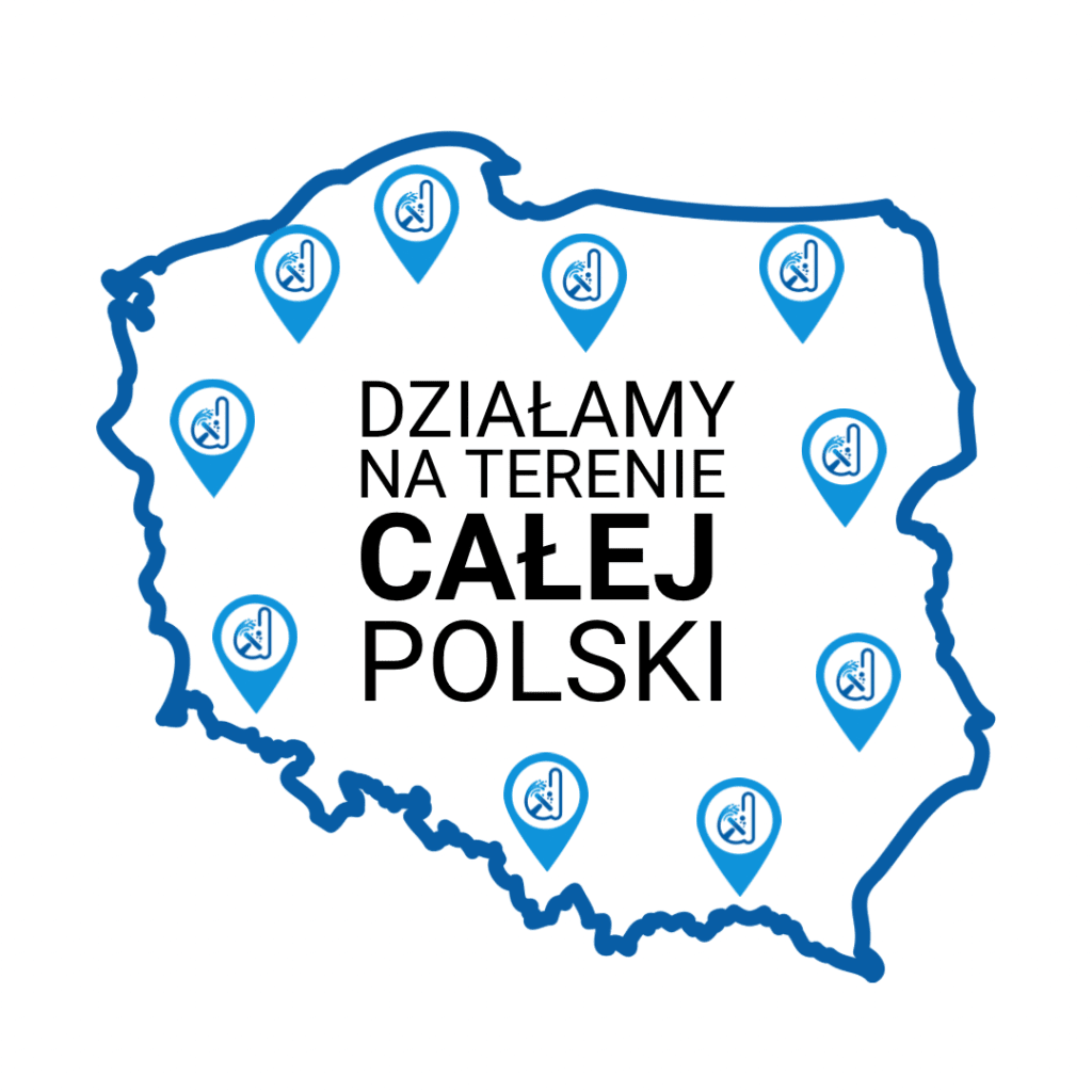 mapa działamy na terenie całej polski
